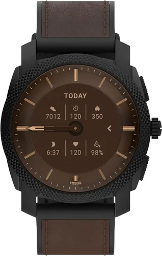 Miniatura 8 de Fossil Machine Gen 6 Reloj inteligente híbrido con Alexa integrado frecuencia cardíaca seguimiento de actividad oxígeno en sangre y notificaciones