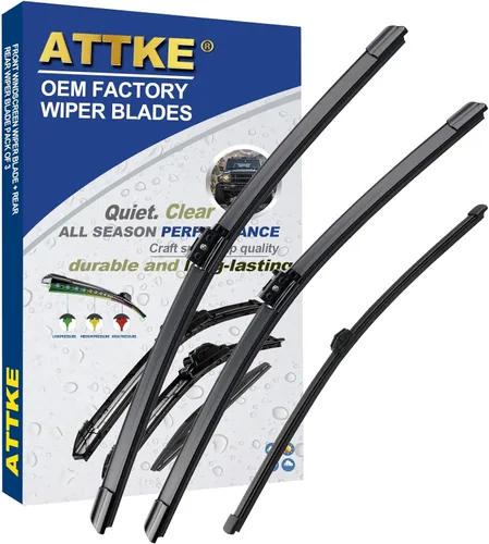 Miniatura 21 de ATTKE Limpiaparabrisas trasero para Hyundai Accent 2012-2019/Jeep Compass 2017-2019/Jeep Grand Cherokee 2014-2020/Kia Rio 2012-2019/Soul 2010-2019