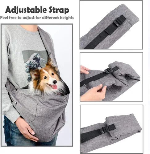 Miniatura 3 de ARELLA Cabestrillo Transportador para Perros Pequeños de 5 a 15 libras con Hombro Acolchado Ajustable Cómodo y Malla Transpirable para Viajes sin