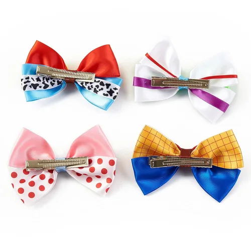 Miniatura 3 de Pinzas para el pelo de 4 pulgadas para niñas pequeñas, 4 piezas, juguete de dibujos animados, accesorios para el cabello, decoraciones de fiesta