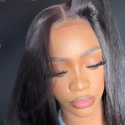 Miniatura 32 de BEEOS Encaje frontal real HD de 13 x 4 pulgadas, encaje frontal ultra fino invisible HD vívido limpio pre-arrancado cabello humano lacio sedoso