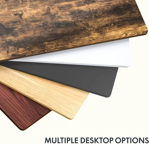 Miniatura 6 de FLEXISPOT Mesa de Escritorio de una pieza de 102 x 61 cm, escritorio de altura ajustable de 1 pulgada, mesa rectangular de escritorio de 42 cm, Negro