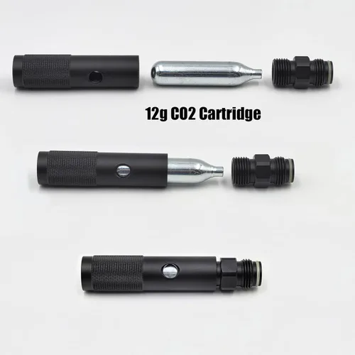 Miniatura 8 de Adaptador de carga rápida de cilindro pequeño cartucho de CO2 de 0.42 oz para agua de soda de Paintball PCP Airsoft