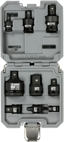 Miniatura 7 de ARES 70170 - Adaptador de toma de impacto de 1/2 pulg. (F) a 3/8 pulg. (M) - Construcción de acero cromo molibdeno que supera los estándares ANSI