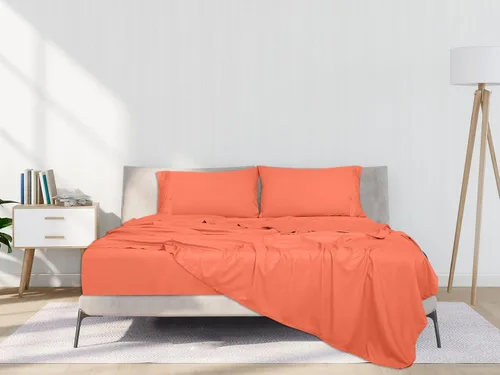 Miniatura 9 de ROYALE LINENS Juego de 4 sábanas King - Ropa de cama de microfibra cepillada suave de 1800 hilos - 1 sábana ajustada y 1 sábana lisa, 2 fundas