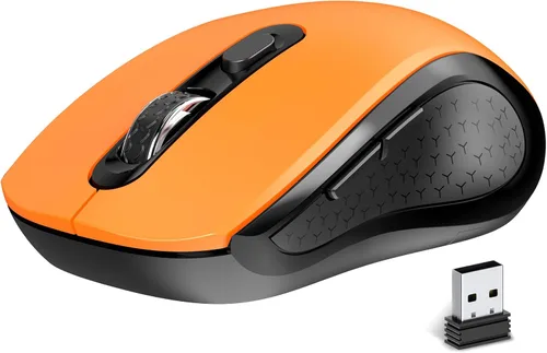 Miniatura 9 de Ratón Inalámbrico Ergonómico, Ratón con Botones Laterales, 2400 DPI, Silencioso y Antideslizante, 2.4Ghz con Receptor USB, 6 Botones, Adecuado