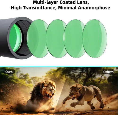 Miniatura 4 de Prismáticos de alta potencia 30-260x80 para adultos, prismáticos de largo alcance para exteriores para observación de aves, caza, observación