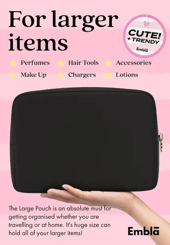 Miniatura 3 de Bolsa de maquillaje Embla Bolsa de aseo de viaje, Negro, L, Large