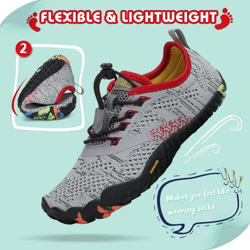 Miniatura 3 de SAGUARO Zapatos de agua minimalistas para niños y niñas, zapatos descalzos, ligeros, para senderismo, atléticos, al aire libre, secado rápido