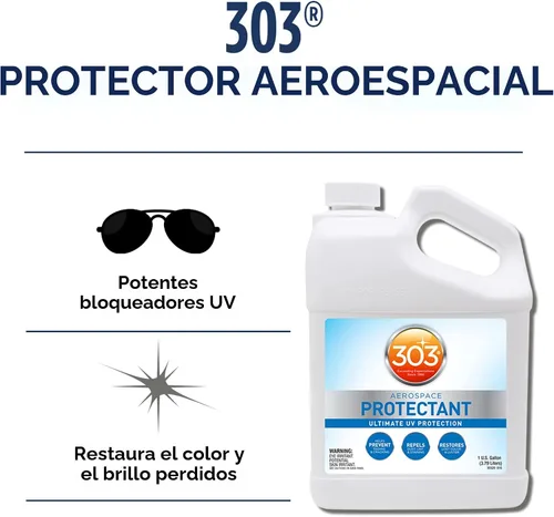 Miniatura 2 de Protector de vinilo 303 (30302) Protector UV en aerosol para vinilo, plástico, caucho, fibra de vidrio, y más Proporciona protección UV mientras