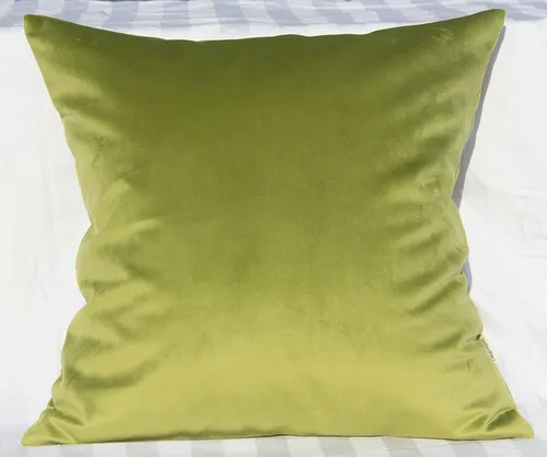 Miniatura 45 de TangDepot - Funda de almohada lisa de terciopelo, funda de cojín supersuave de lujo, muchas opciones de colores y tamaños
