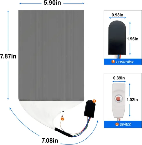 Miniatura 3 de Tela de fibra óptica, accesorios LED, luces LED de malla de fibra óptica para acolchar ropa de costura, tela con 7 colores intercambiables
