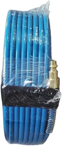 Miniatura 3 de Zeluga Manguera de aire de poliuretano no transparente 21-314 de 1/4 pulgadas x 100 pies, con accesorios, extremadamente ligera, color azul