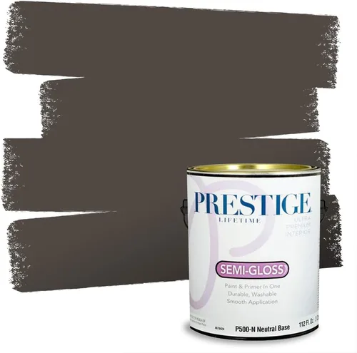 Prestige Paints - 2 en 1, pintura base y pintura de exterior, P500-N-SW7020 SW6991-PCM