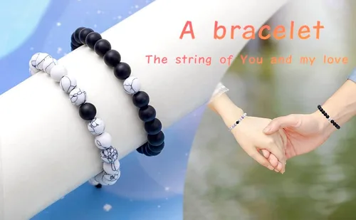 Miniatura 6 de FTCY Pulseras para parejas, para él y ella, regalos a juego, pulseras de joyería
