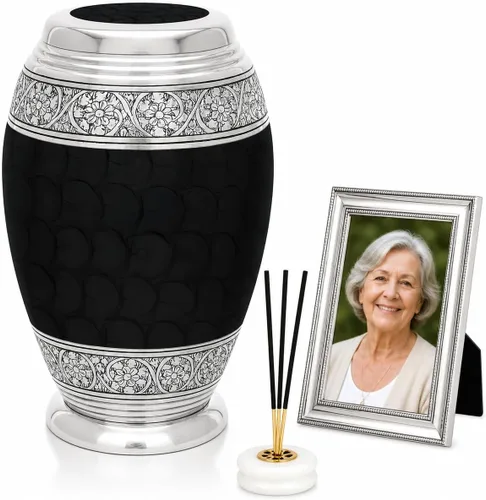 Miniatura 27 de Urnas para cenizas humanas adultas, mujeres y hombres de más de 200 pulgadas cúbicas, urna decorativa de entierro, urnas de cremación funeraria