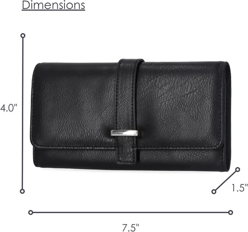 Miniatura 3 de Mundi - Cartera File Master con bloqueo RFID para mujer, con bolsillo para cambio