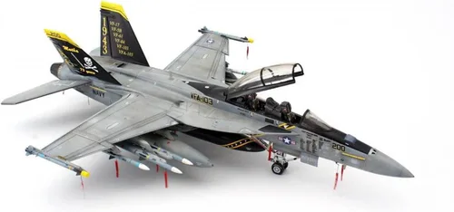 Miniatura 2 de Fighter 3D Puzzles - Kits de modelos de plástico, escala 1/48 US F/A-18F Super Hornet Fighter, juguetes para adultos y regalo, 15 x 11.2 pulgadas