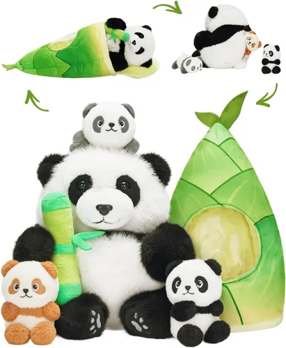 Miniatura 12 de OUOZZZ Capybara - Juguete de peluche grande 5 en 1 con 4 bebés extraíbles en el interior, regalo único para niñas y niños, regalo ideal de Capibara