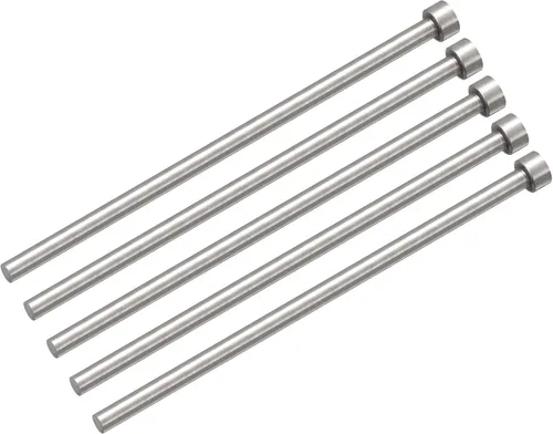 Miniatura 9 de uxcell Pasadores eyectores rectos, 0.118 in (1/8 ") de diámetro. Punzón de punta redonda de acero 65Mn 200 mm (8") de largo para mantenimiento
