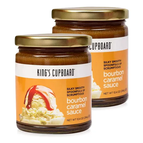 Miniatura 12 de King's Cupboard Salsa de caramelo Butterscotch - La salsa perfecta para helado, salsa de frutas, postres, café, cobertura de caramelo - Sin gluten
