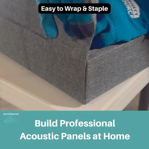 Miniatura 6 de SoundAssured Tela Acústica - Tela Acústicamente Transparente para Hacer Paneles Acústicos - Tela Acústica para Paneles de Sonido DIY (Silver Mist)