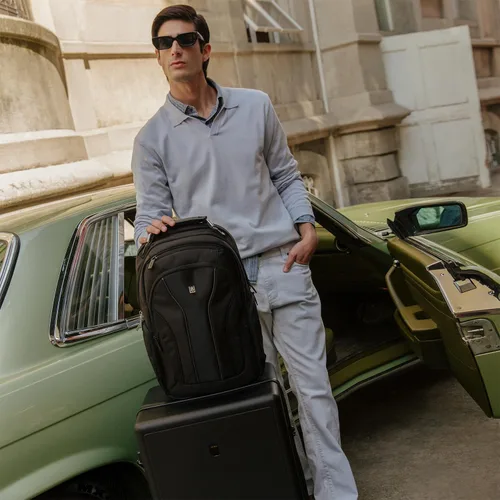 Miniatura 8 de LEVEL8 Mochila para laptop, mochila de trabajo para hombres y mujeres, bolsa de computadora de viaje para negocios, compatible con laptop y portátil