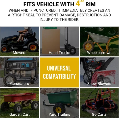 Miniatura 6 de AR-Pro - Tubo interior de repuesto resistente con válvula recta TR-13 (2 unidades) para carretillas, podadora, carrito del mandado y más