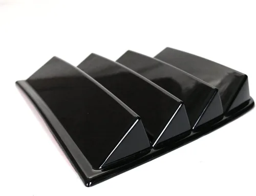 Miniatura 6 de IKON MOTORSPORTS, Rejilla de ventana compatible con Dodge Charger 2011-2023, estilo V1, impresión de fibra de carbono, protección de ventilación