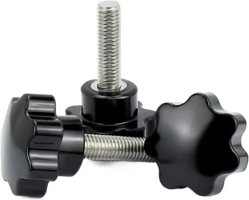 Miniatura 2 de M4 M5 M6 M8 M10 M12 Tornillos de mano de seis lóbulos 304 Rosca de acero inoxidable de sujeción de mango de pulgar Perno de plástico
