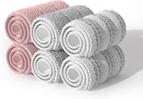 Miniatura 9 de JOYMOOP Almohadilla de repuesto de microfibra para sistema de trapeador plano de 15 pulgadas, gris, 1 paquete de recarga 1 pieza 15" - 1 gris