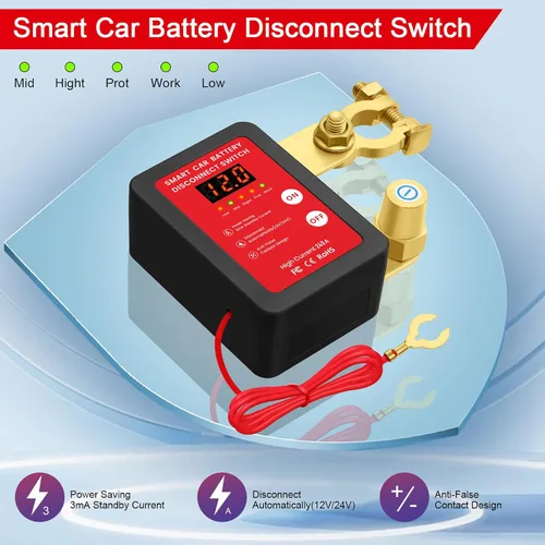 Miniatura 4 de Interruptor Inteligente de Desconexión de Batería de 12V con Control Remoto - Perfecto para Automóviles, Camiones, Casas Rodantes y Vehículos Todo