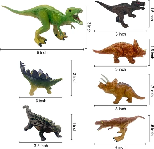 Miniatura 4 de 22 piezas de decoración de tarta de dinosaurio con huevos y árboles, decoración de tarta de dinosaurio, decoración de fiesta temática de baby