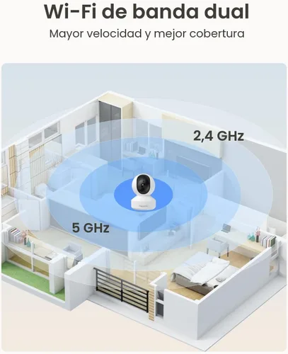Miniatura 8 de Cámara de seguridad para interiores, Reolink E1 Pro cámara de WiFi de 4 megapíxeles Alta definición de conector para seguridad en el hogar, WiFi