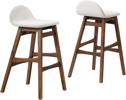 Miniatura 9 de Modway EEI-6556-BRN Juno - Taburete de madera (2 unidades), color marrón