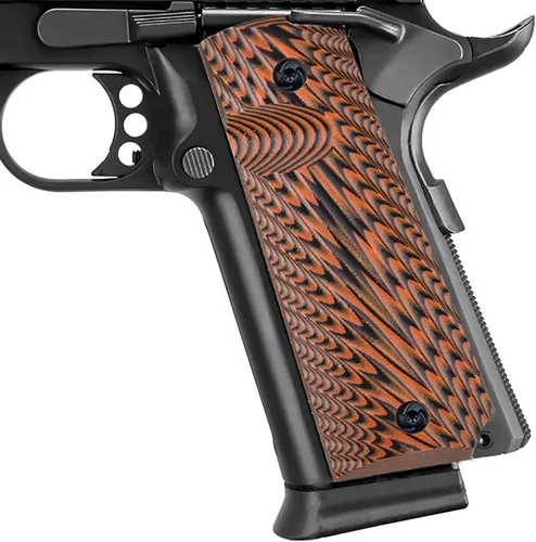 Miniatura 7 de Guuun 1911 Empuñaduras de Tamaño Completo para Gobierno/Comandante, G10, Corte de Seguridad Ambi, Textura Starburst Agresiva
