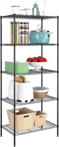 Miniatura 27 de Estantería metálica de almacenamiento de 6 niveles de 208.8 cm x 121.92 x 45.72 cm, con ruedas, resistente estante con capa de acero, cromado