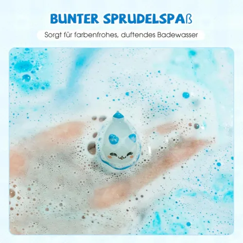 Miniatura 7 de Bombas de baño naturales para niños con mega burbujas y sorpresa en el interior, paquete de 12 bombas de baño para niños con juguetes sorpresa