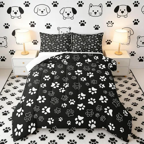 Miniatura 44 de Manfei Juego de Edredón Floral de Acuarela Tamaño Twin, Juego de Ropa de Cama de Flores Botánicas y Hojas 2 piezas, Edredón de Plumón de Flores