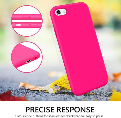 Miniatura 6 de GUAGUA Funda compatible con iPhone 6s, iPhone 6, silicona líquida, gel suave, goma delgada, ligera, forro de microfibra, con textura, a prueba