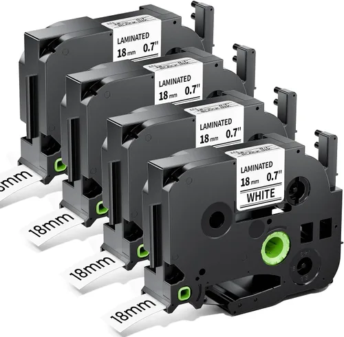 Miniatura 11 de TZe - Cinta TZ de 0.47 pulgadas, laminada de 0.47 pulgadas, cinta de etiquetas transparente de repuesto para Brother P Touch TZe-131 TZe131, cinta