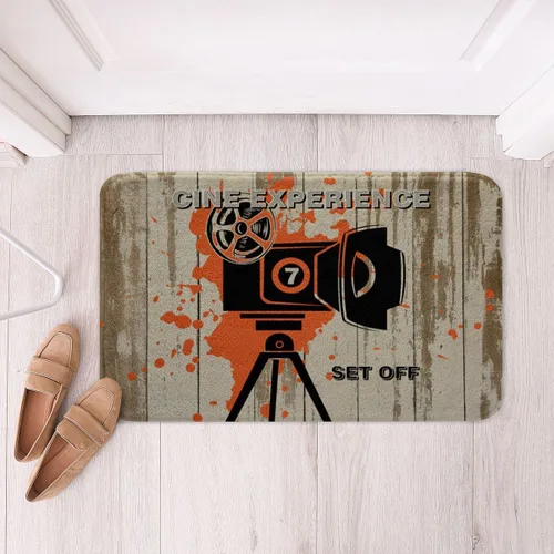 Miniatura 22 de Homewish Alfombra de baño con música de piano, notas musicales, para niños, niñas, niños, adolescentes, retro, graffiti, gris, dorado, lanudo