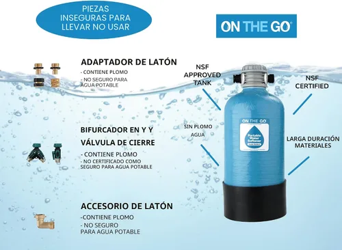 Miniatura 7 de On The Go otg4-dblsoft-portable 16.000 grano RV suavizador de agua