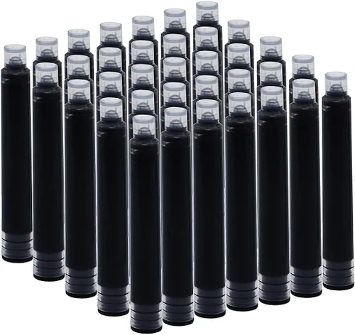 35 cartuchos de tinta, 0.134 in de diámetro de diámetro, pluma estilográfica de caligrafía, cartuchos de tinta de repuesto para pluma estilográfica