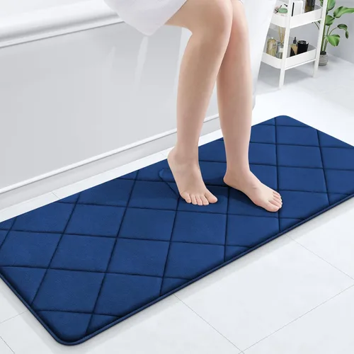 Miniatura 26 de OLANLY Tapete de baño de espuma viscoelástica de 24 x 16 pulgadas, ultra suave y absorbente, lavable a máquina, cómodo tapete de baño para suelo