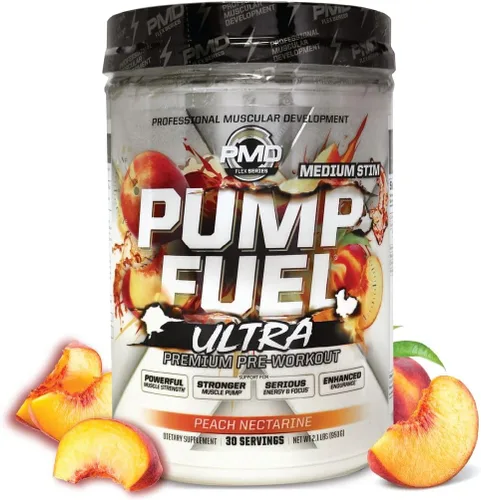 Miniatura 20 de PMD Sports Pump Fuel Ultra Insanity - Polvo de preentrenamiento premium y bomba muscular, mayor enfoque, resistencia y recuperación, creatina Mango
