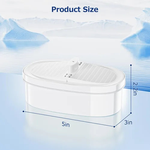 Miniatura 6 de WD-PF-01A Plus - Paquete de 4 filtros de repuesto para todos los sistemas de filtración de jarras Water-Drop, compatible con Water-Drop WD-PF-01A