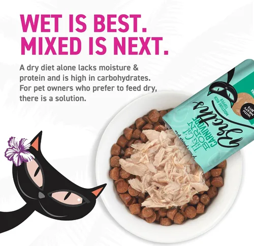 Miniatura 7 de Tiki Cat Born Carnivore Broths, receta de atún, suplemento de hidratación y sabor, suplemento de comida para gatos, bolsa de 1.3 onzas