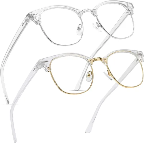 Miniatura 18 de Perfectmiaoxuan - Gafas con bloqueo de luz azul, para computadora/juegos/pantalla para mujeres u hombres, anti luz azul y UV, Estándar