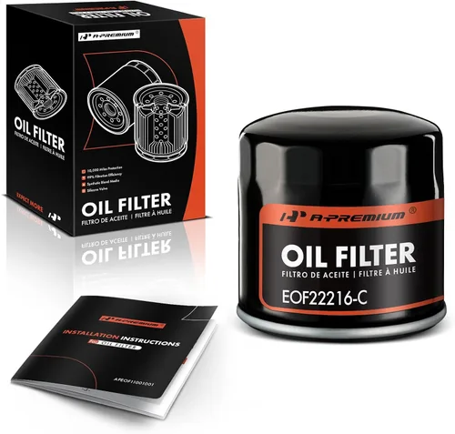 A-Premium 10K Millas de Protección Filtro de Aceite Giratoria Compatible con Ford y para Toyota y Nissan y Jeep y Dodge y Chrysler y Mitsubishi y